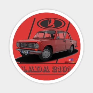 Lada 2101 1970 Red Magnet